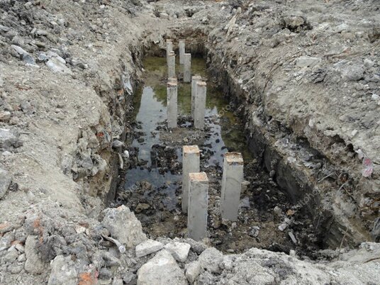 Getto di calcestruzzo per fondazione speciale