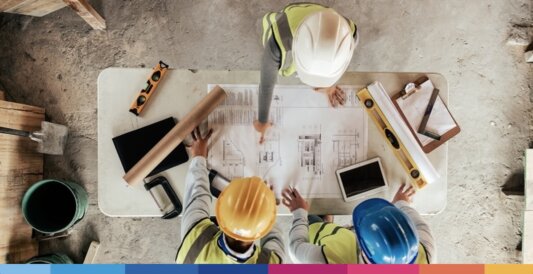 Team tecnico e capi cantiere di Cordella Costruzioni